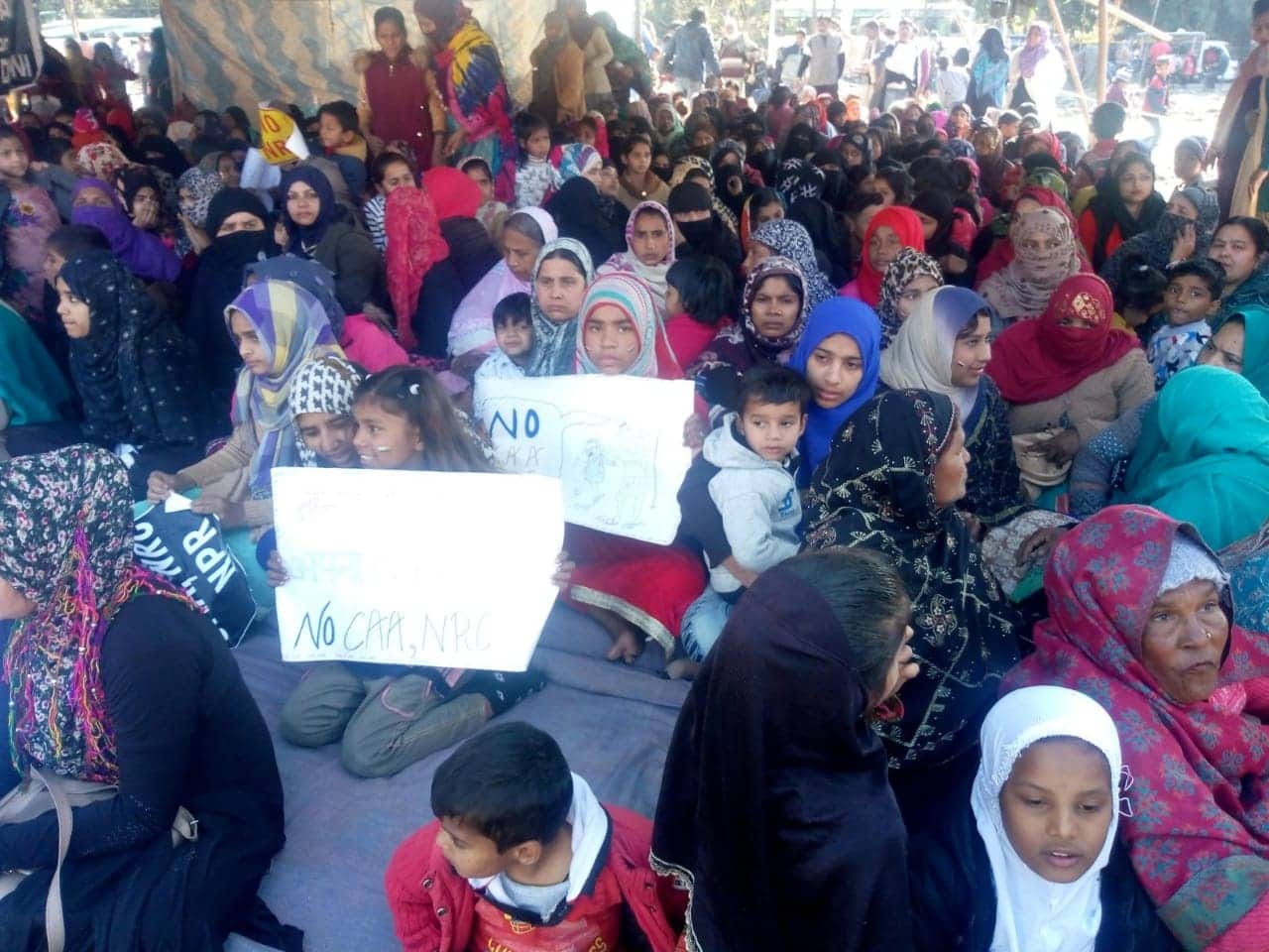 one more shaheen bagh, People sitting on strike with women from one week against CAA, NRC