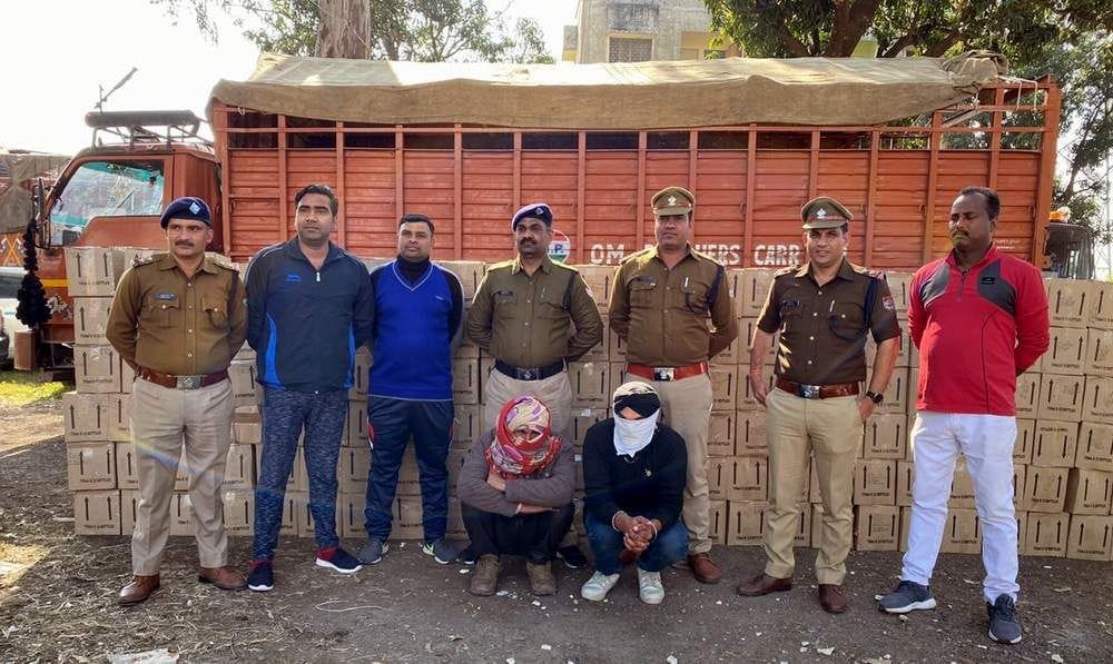 Two arrested with 300 cases of country made liquor