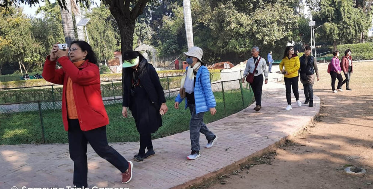 tourist came from china left for lumbini