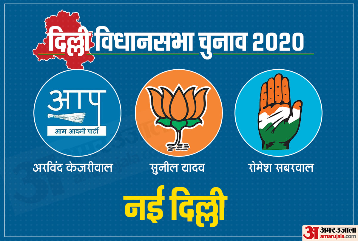 Delhi Assembly Elections 2020 High Profile seats and contestants of AAP BJP Congress
