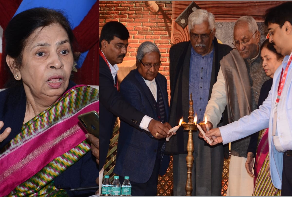 Hindi Academy former vice president Maitreyi Pushpa exclusive interview in Literary festival