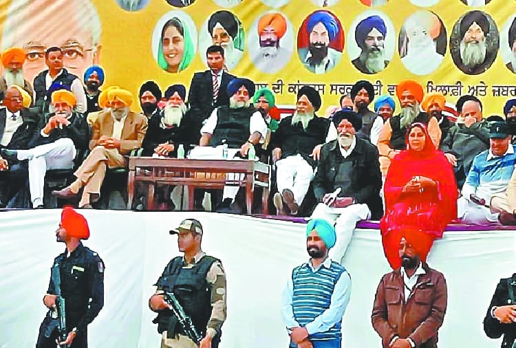 Former Punjab CM Parkash Singh Badal Addressed a rally at Sangrur