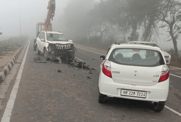 Two person died and four injured in Car accident at Sirsa of Haryana