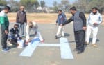शामली आर के डिग्री कॉलिज में राजस्थान के राज्यपाल कलाराज मिस्र के आगमन से पूर्व हेलीपैड तैयार कर?