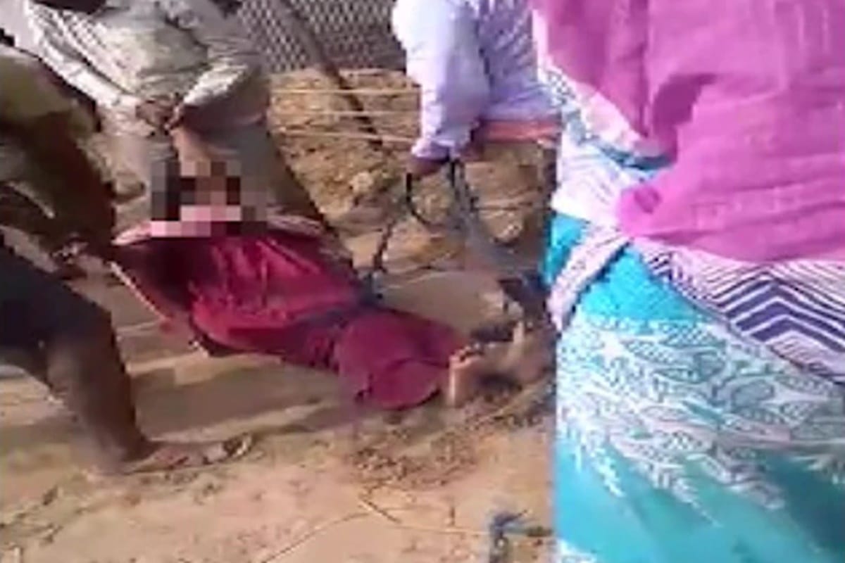Two sisters protest against building village road on private land allegedly beaten by TMC leader