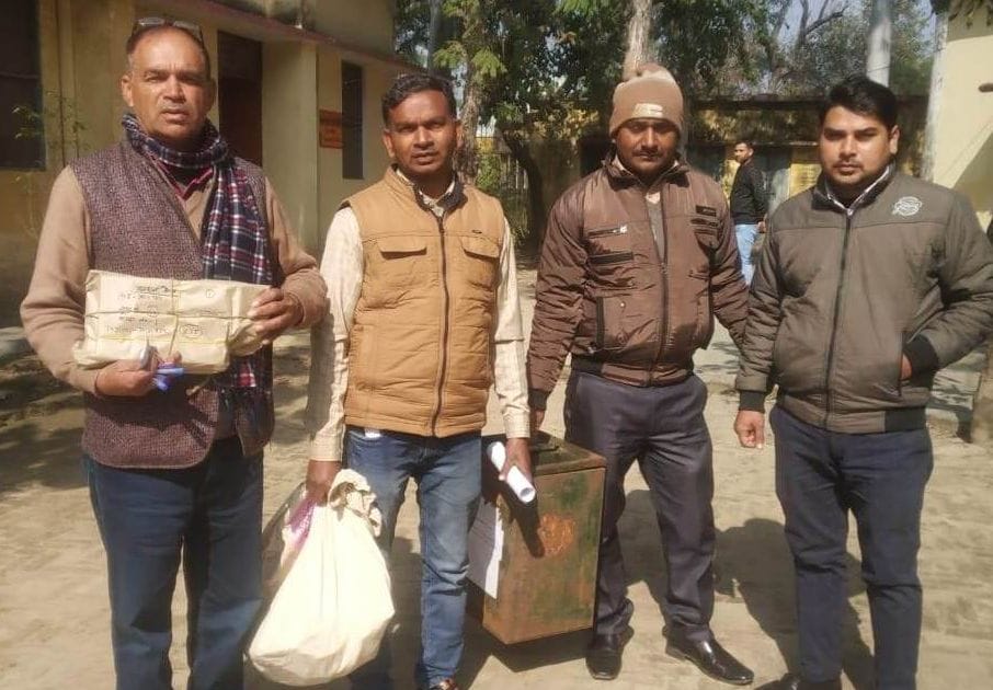 polling parties reached at pollin boothe, police posted