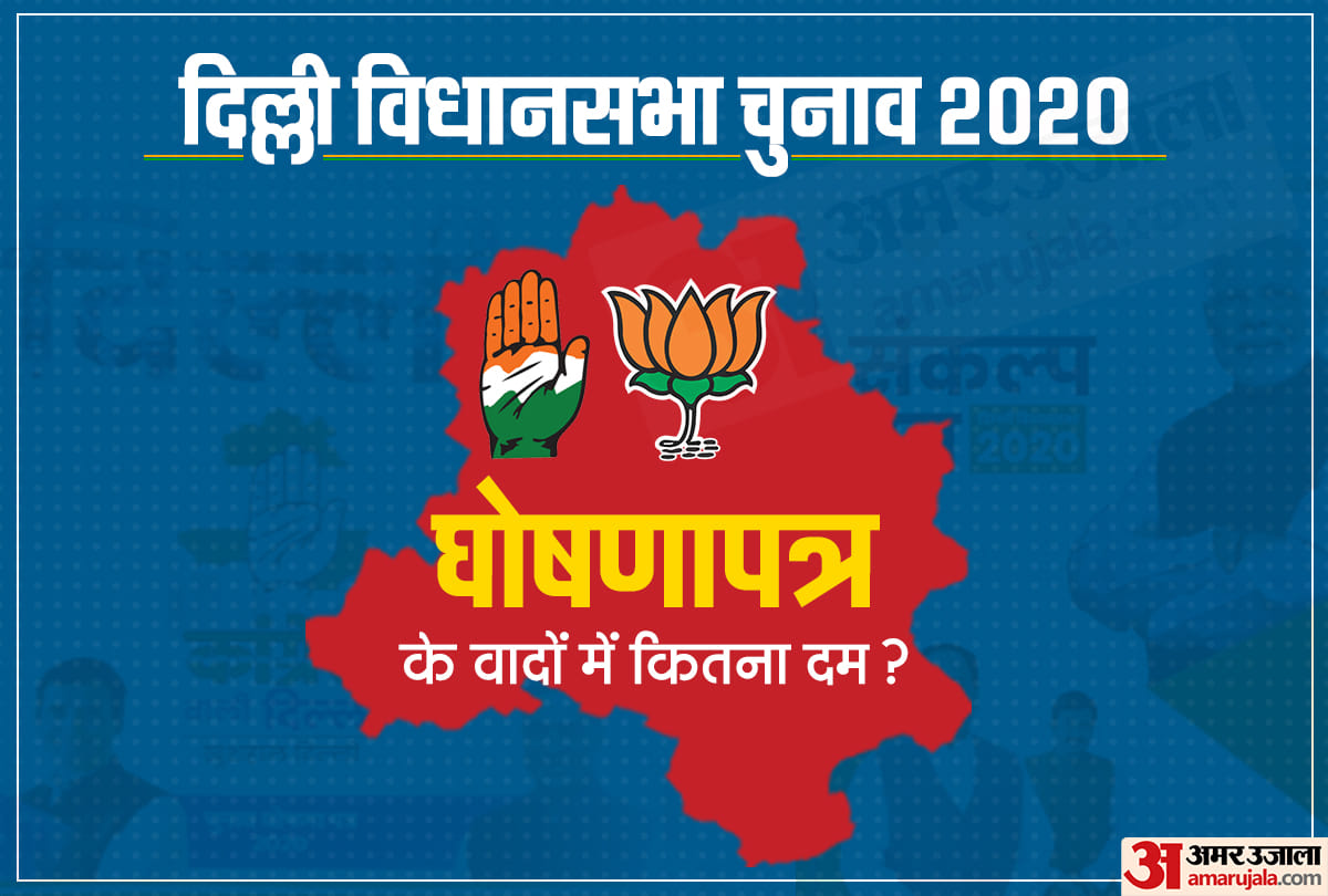 Delhi assembly elections 2020: BJP and congress manifesto
