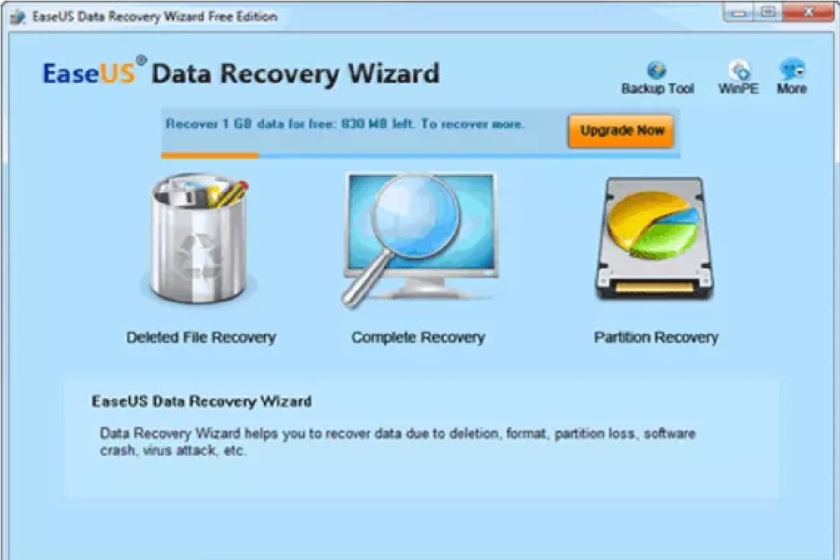 easeus data recovery wizard