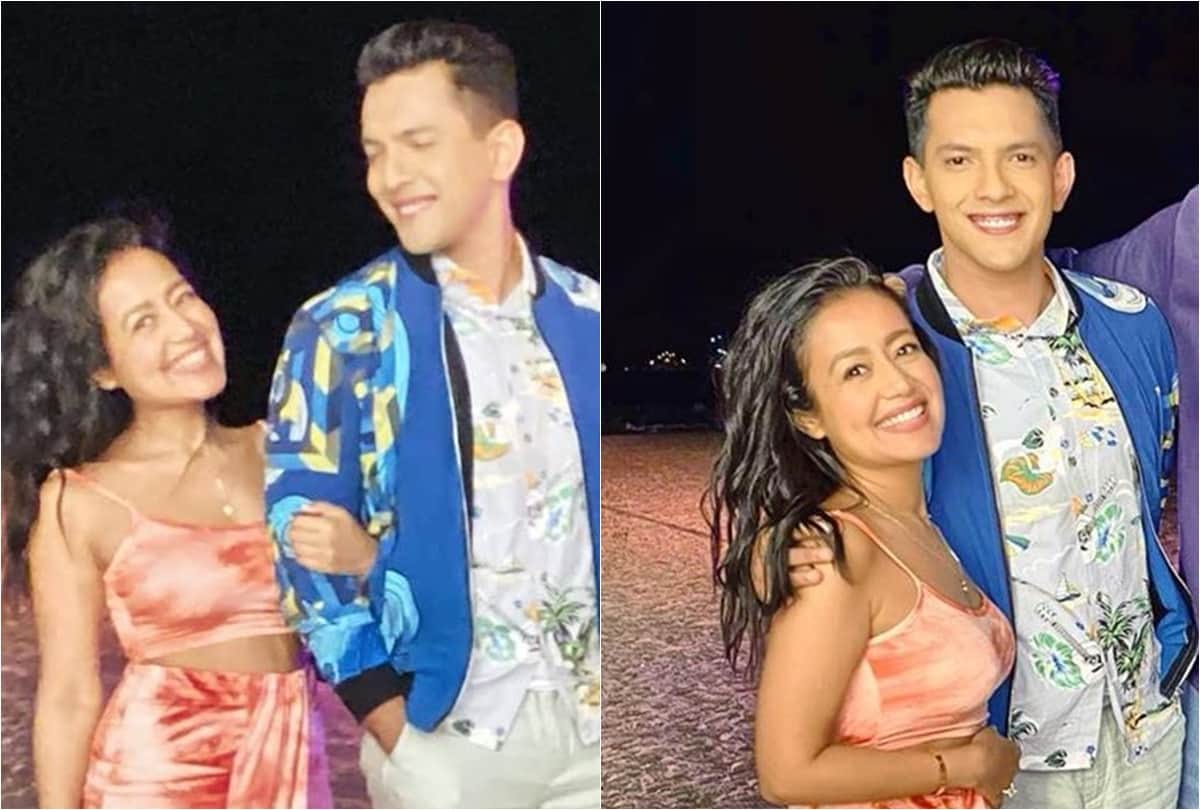Neha Kakkar Viral Photos with aditya narayan on goa beach including singer tony kakkar