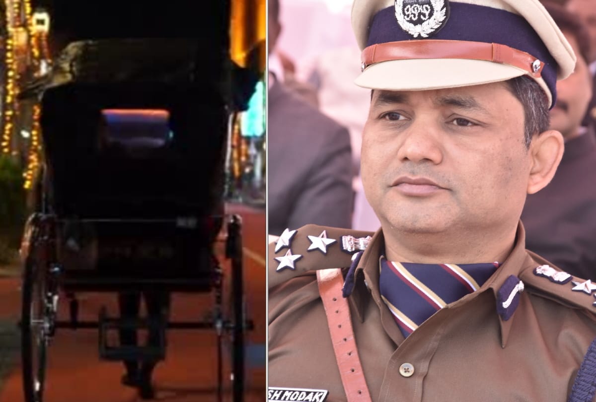 DIG Rajesh Modak left alone by rickshaw to check the reality of traffic system