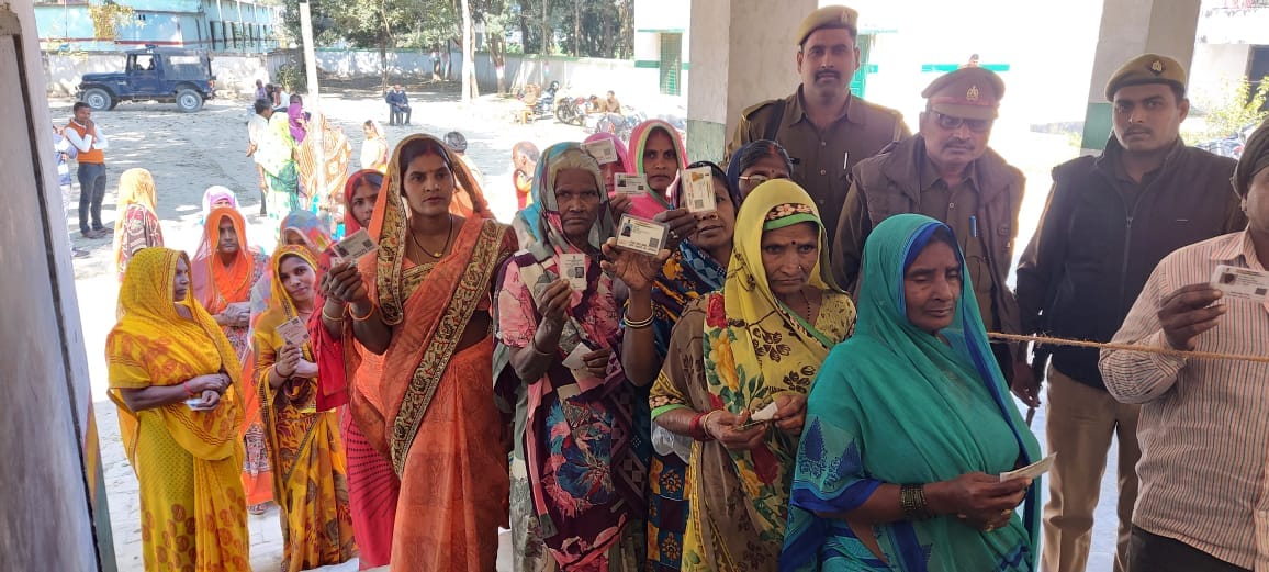 53.2 percent voting for three village head posts