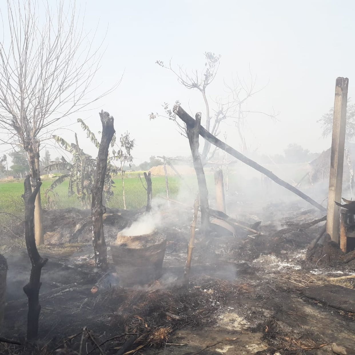 Four houses destroyed by fire