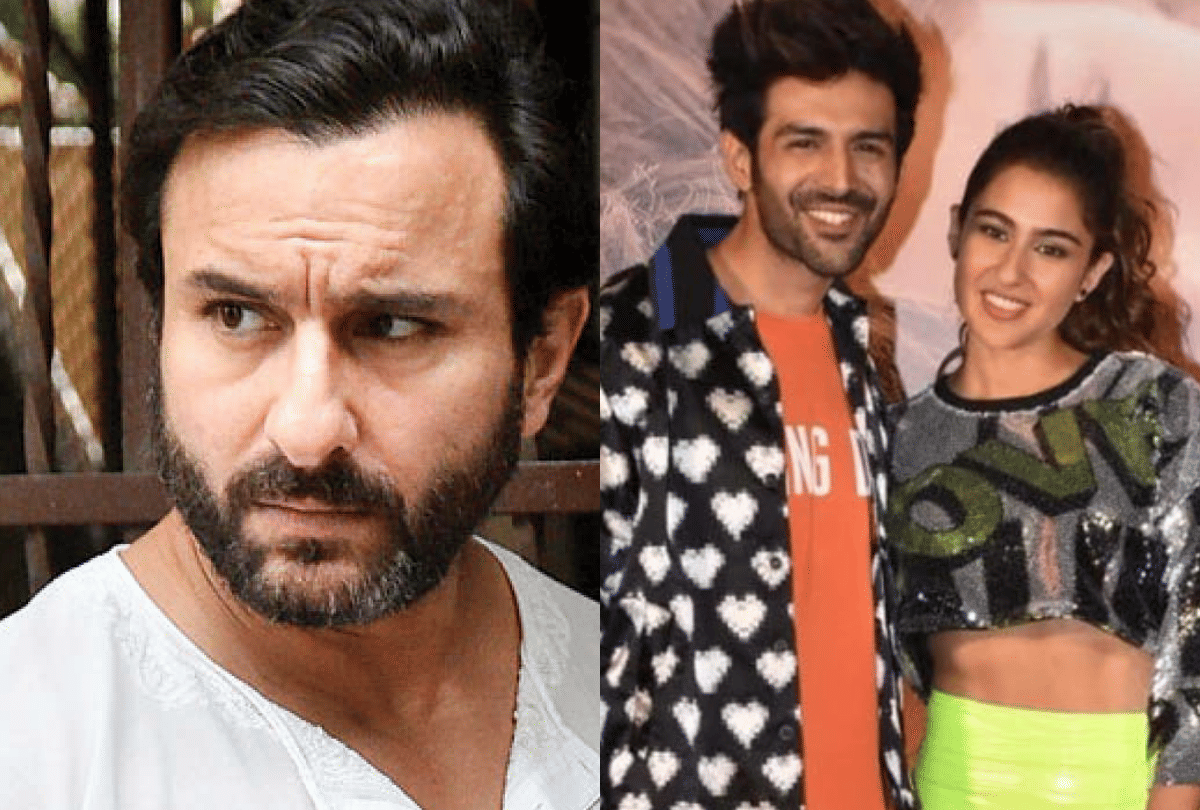 love aajkal saif ali khan reaction on sara ali khan kartik aryan chemistry