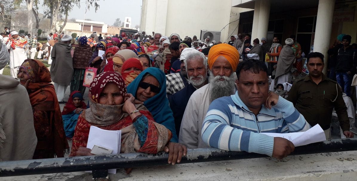 arrangement for age check deteriorated due to crowds, now village time is fixed