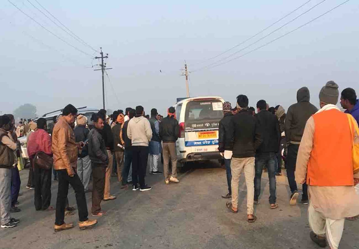 one people died in road accident in chitrakoot up