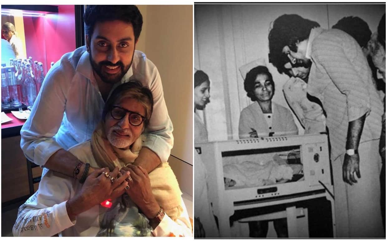 Amitabh Bachchan shared Abhishek photo with his grandfather Harivansh Rai Bachchan and Wishes him