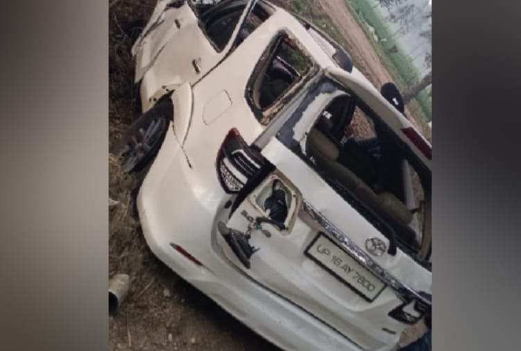 A woman died and three injured in road accident at Ambala district