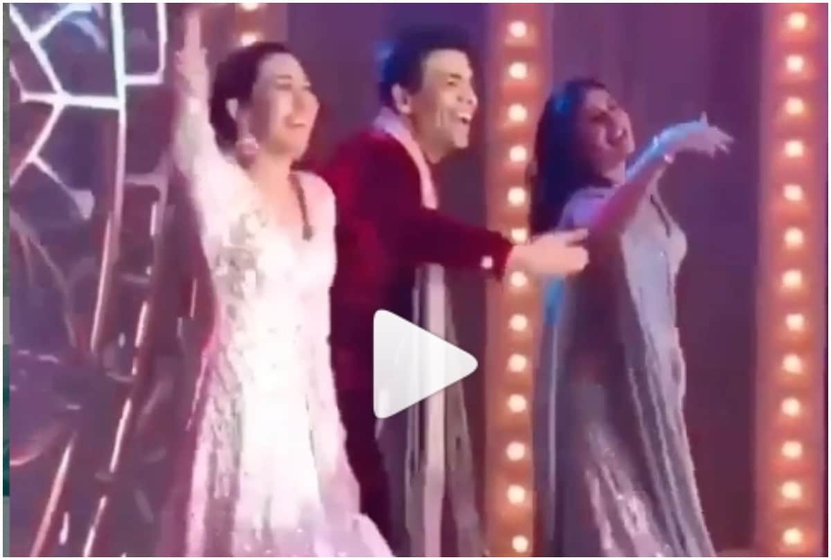 armaan jain wedding reception kareena and karisma kapoor looks elegant in dance video