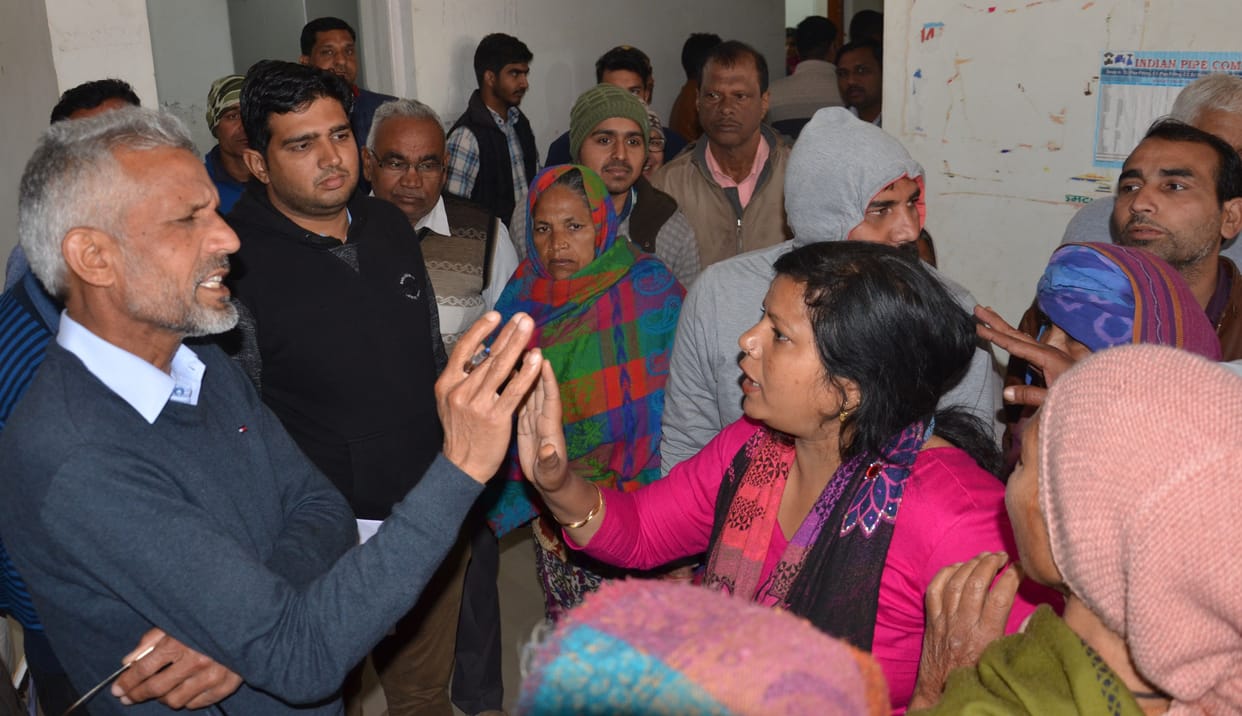 people, protest, water problem
