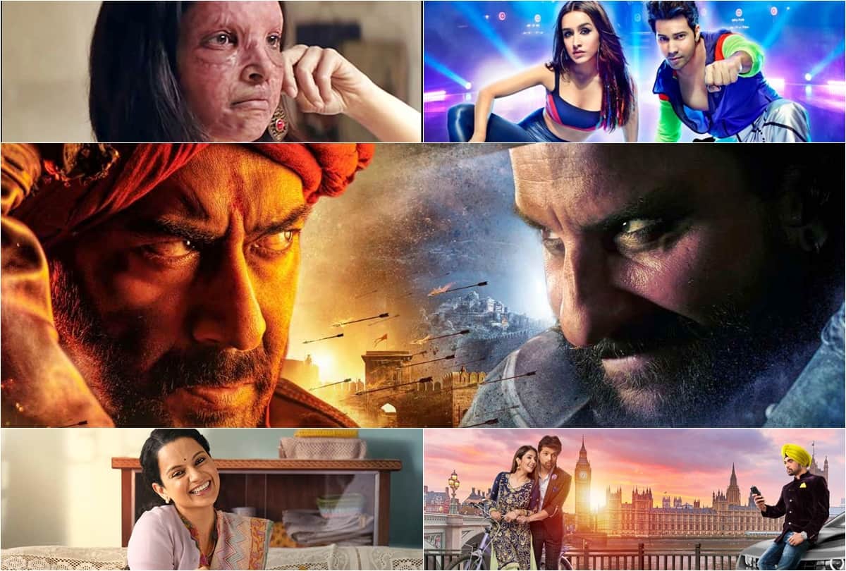 Chhapaak Tanhaji Street Dancer Panga Jawaani Jaaneman Happy Hardy And Heer Box office collection