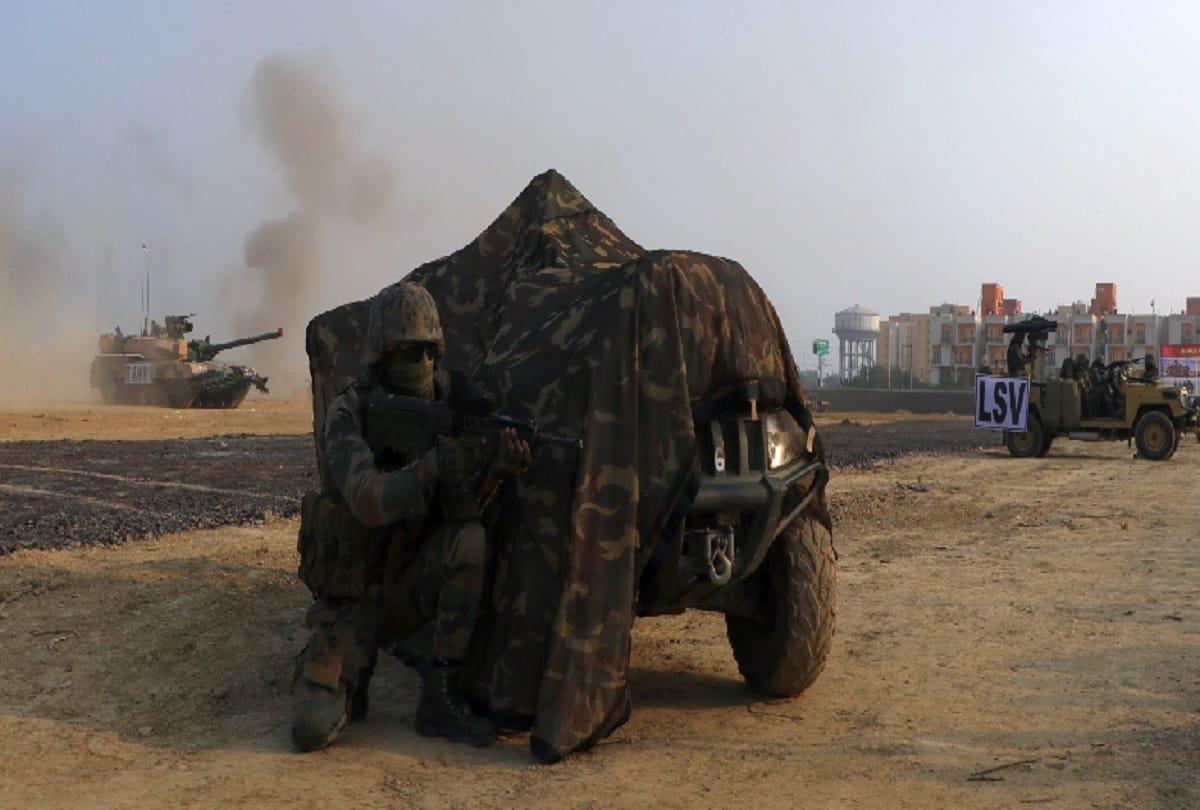 defence expo 2020 company is showcasing the armed vehicle Kalyani M-4