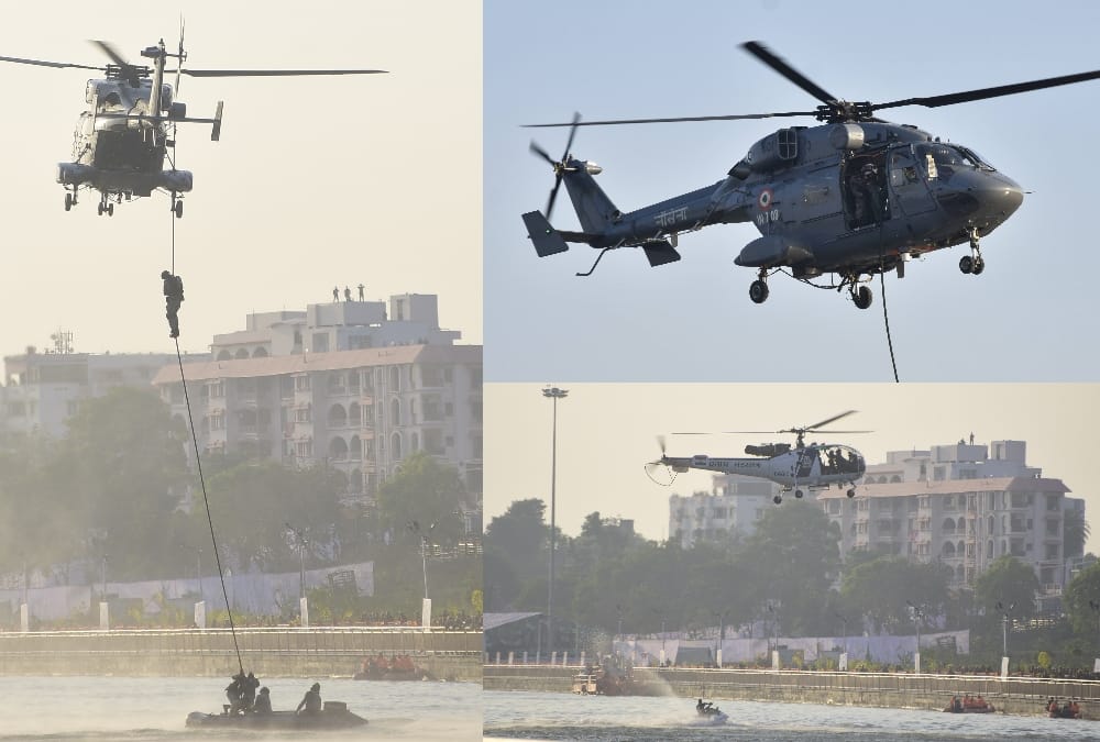 Navy show in defence Expo in Lucknow.