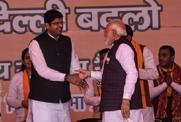 Delhi Election 2020: Deputy CM Dushyant Chautala Addressed rally in Delhi