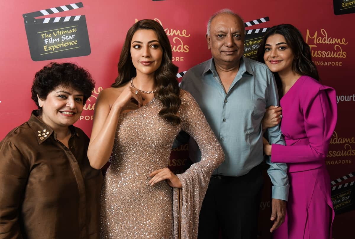 Kajal Aggarwal wax statue at Madame Tussauds Singapore