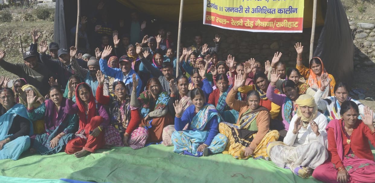 The gradual hunger of railway project affected continues