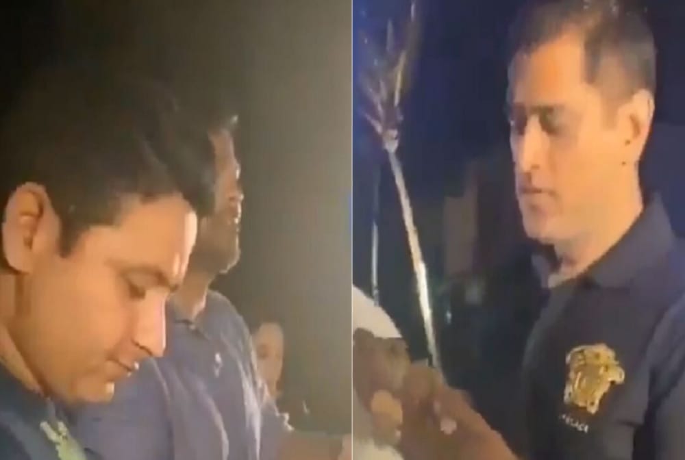 VIDEO: MS Dhoni Skilfully Serves Panipuri To RP Singh & Piyush Chawla In The Maldives