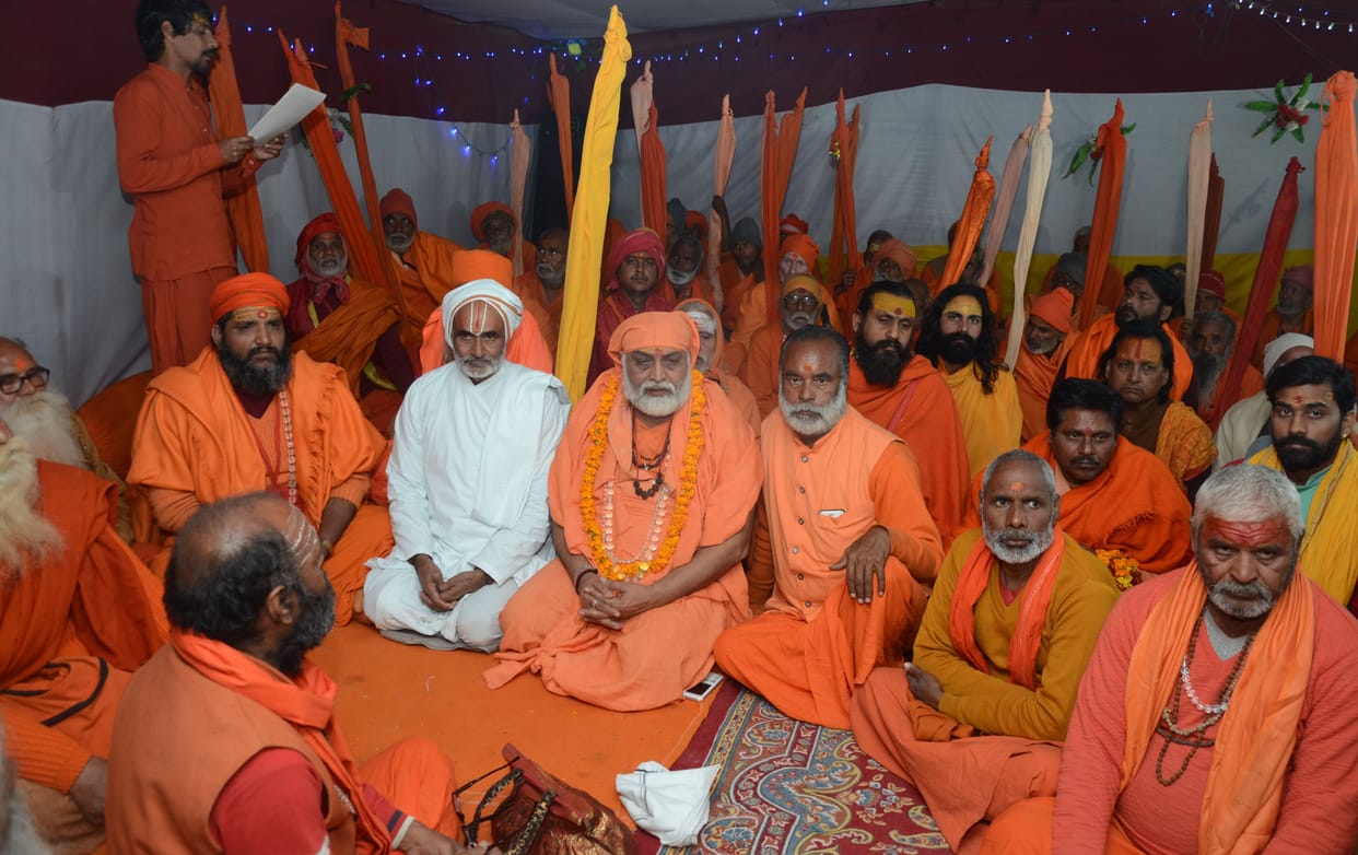 ram temple construction issur raised in sant sammelan