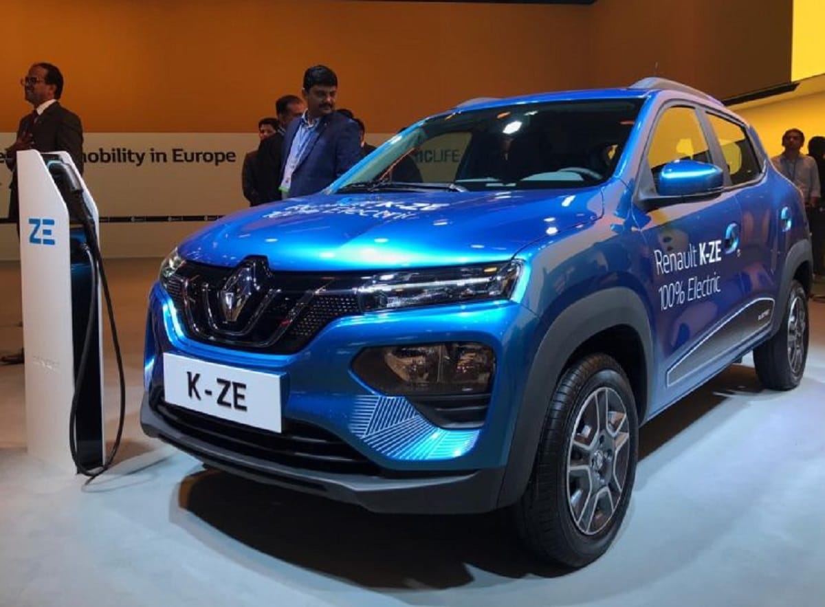 auto expo 2020: Electric car Renault K-ZE concept debut in India, range 350 KM per Charge