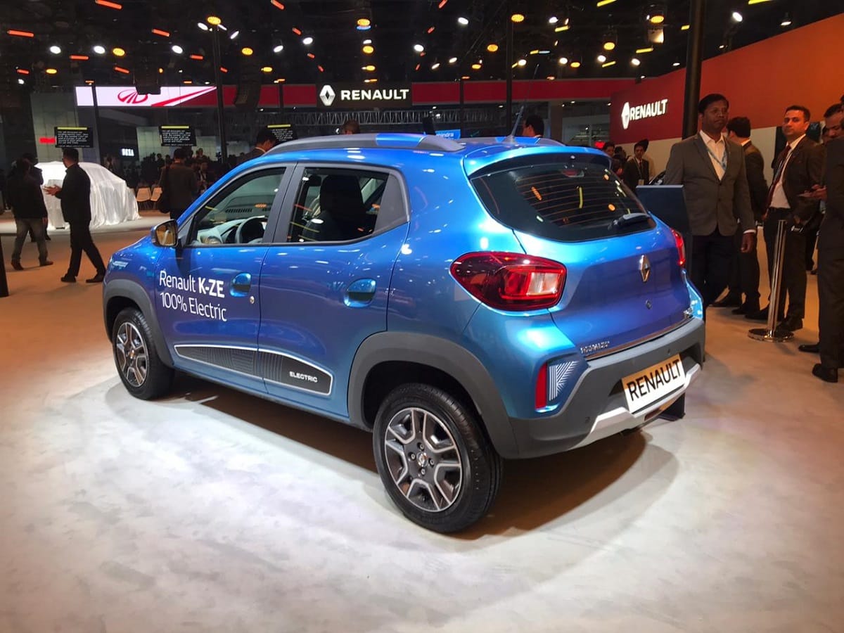 auto expo 2020: Electric car Renault K-ZE concept debut in India, range 350 KM per Charge