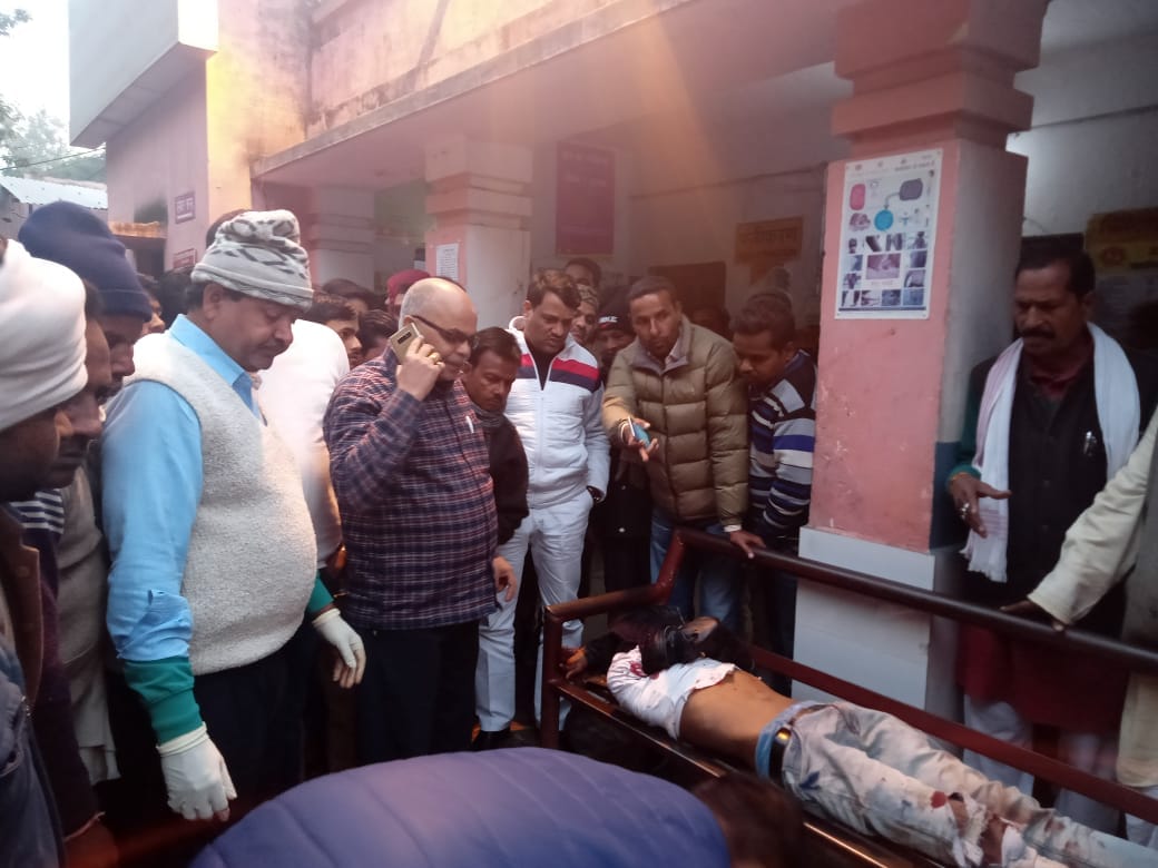 Four boys died in Road accident by School Bus in Deoria