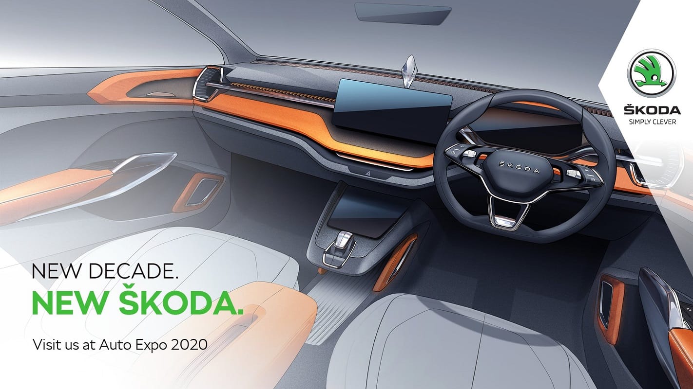 Auto Expo 2020 Delhi India: Skoda Vision IN Concept world premiere Hyundai Creta Kia Seltos Hector