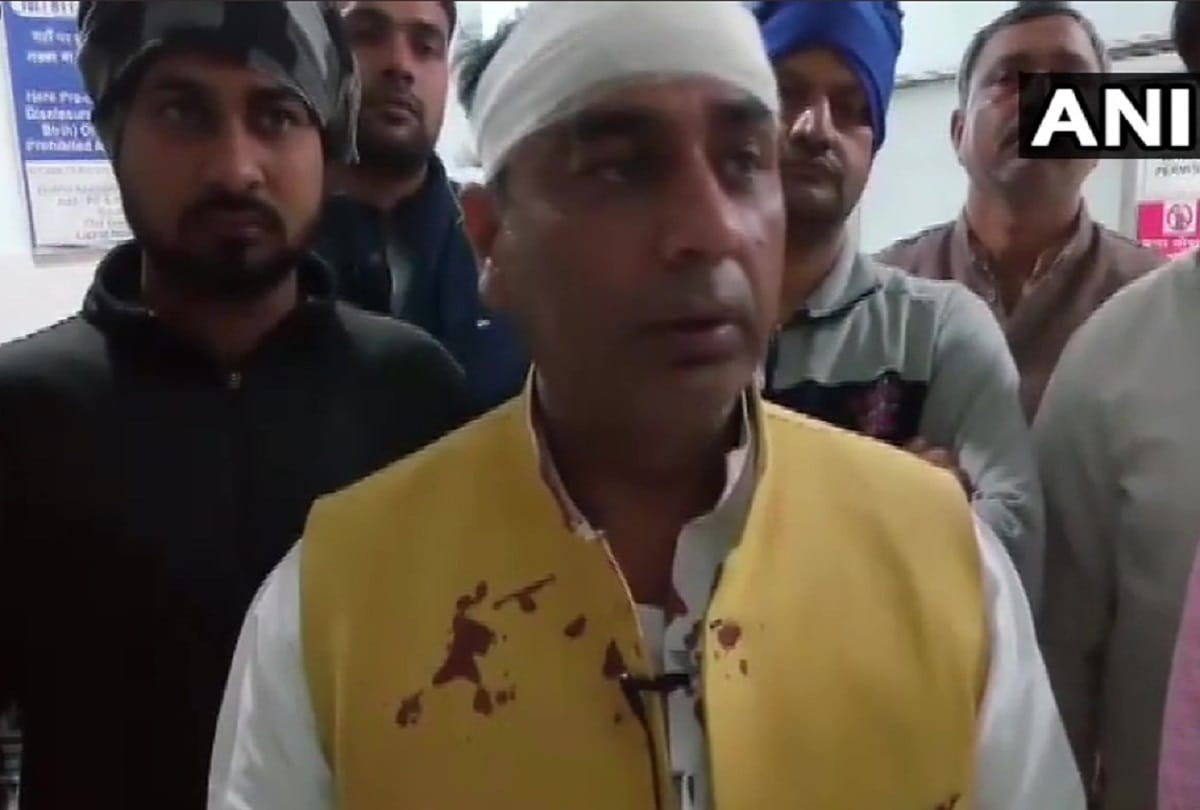 BSP candidate from Badarpur,Narayan Dutt Sharma alleges of attack