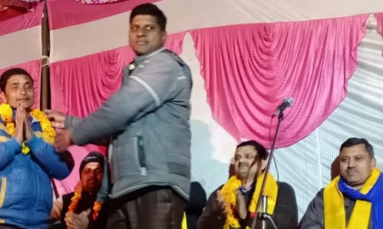 Inauguration of Ravidas Leela stage with cheers