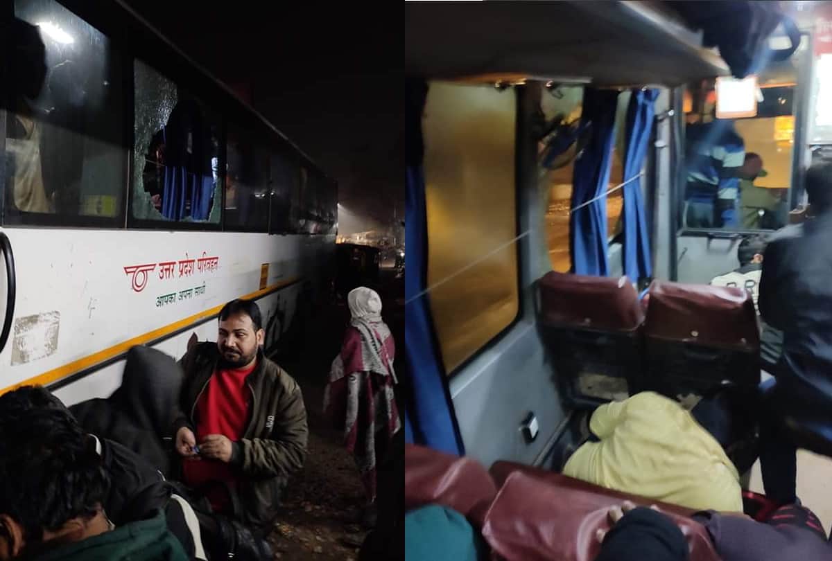 Driver saved many life in Gorakhpur after miscreants Stones pelted on roadways bus