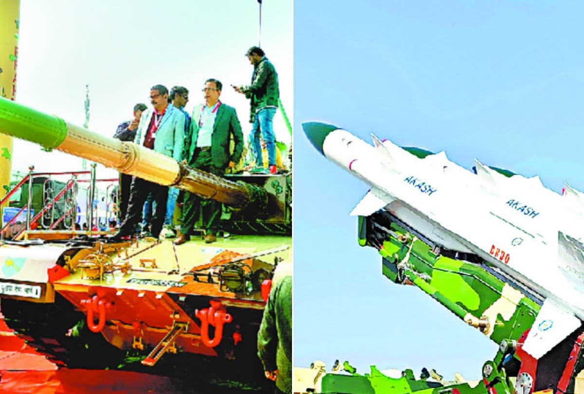 people were excited to see army equipments in defence expo