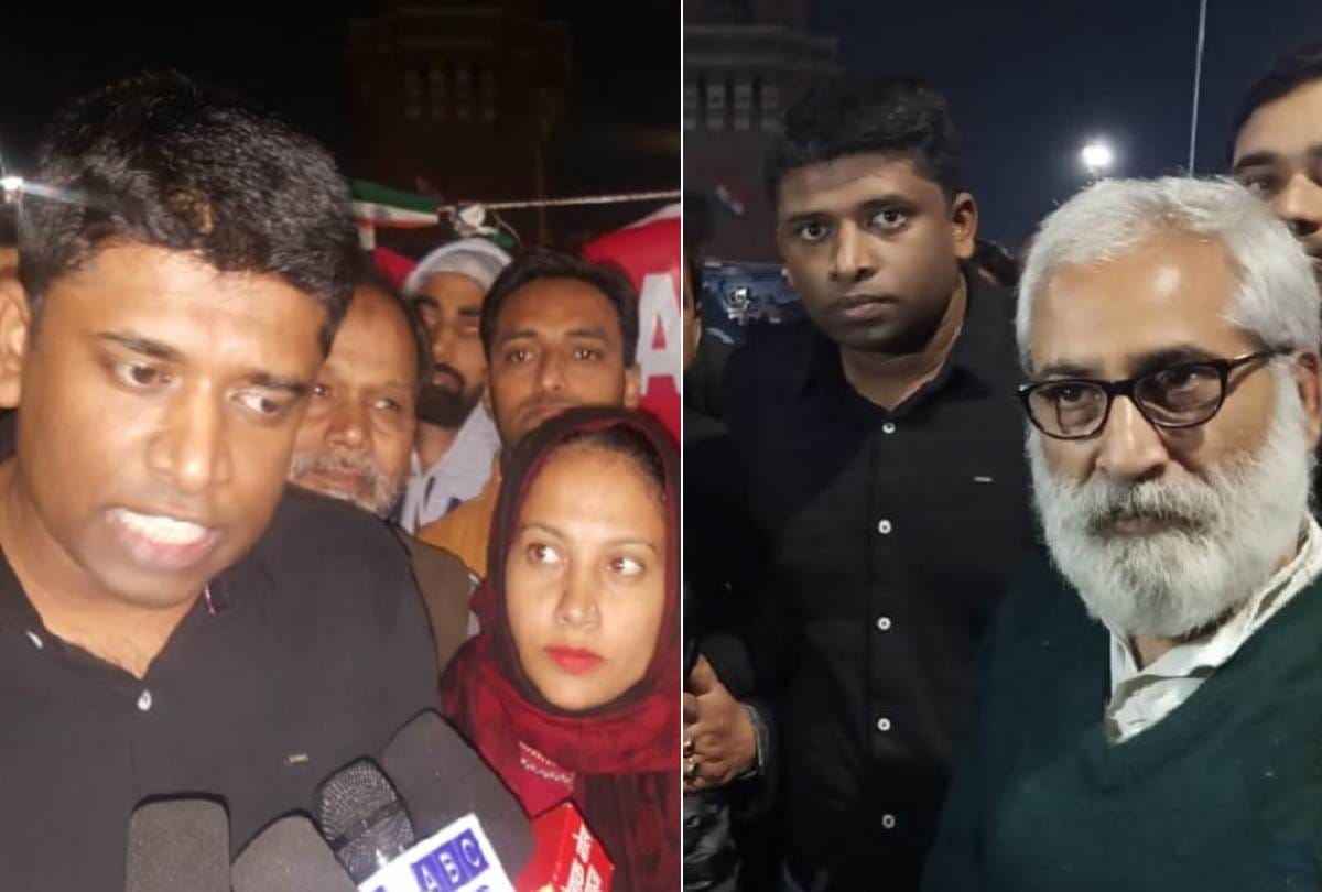former IAS kannan gopinathan reached ghantaghar to support women protesting against CAA
