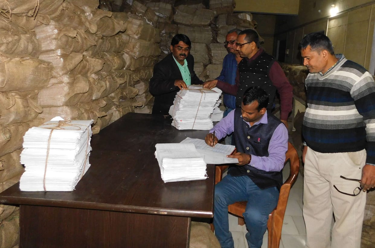 Copies distributed for UP board exam