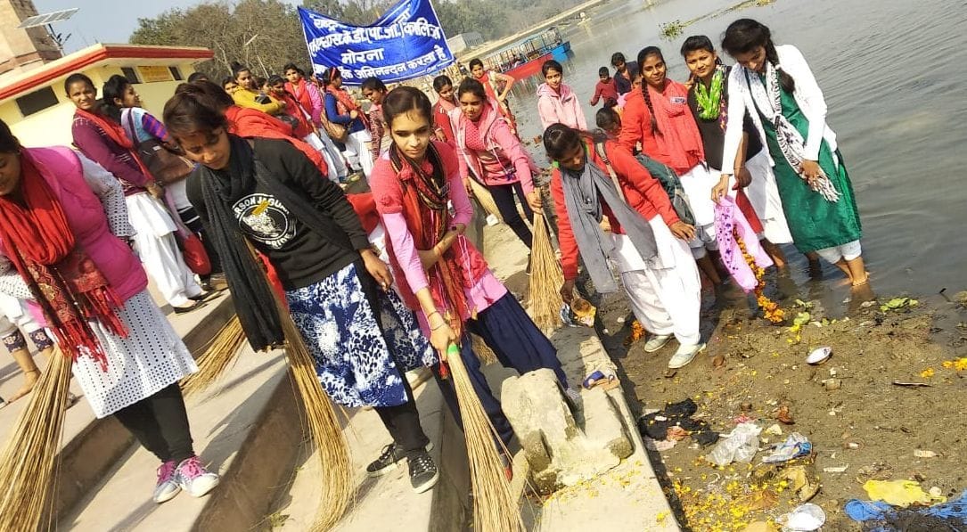 Cleanliness Campaign on Ganga Ghat