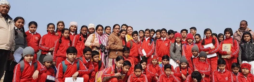 Children visited Ram Ganga Barrage
