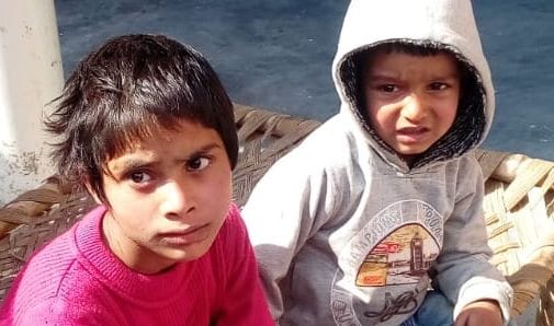 abendoned childre found in villege