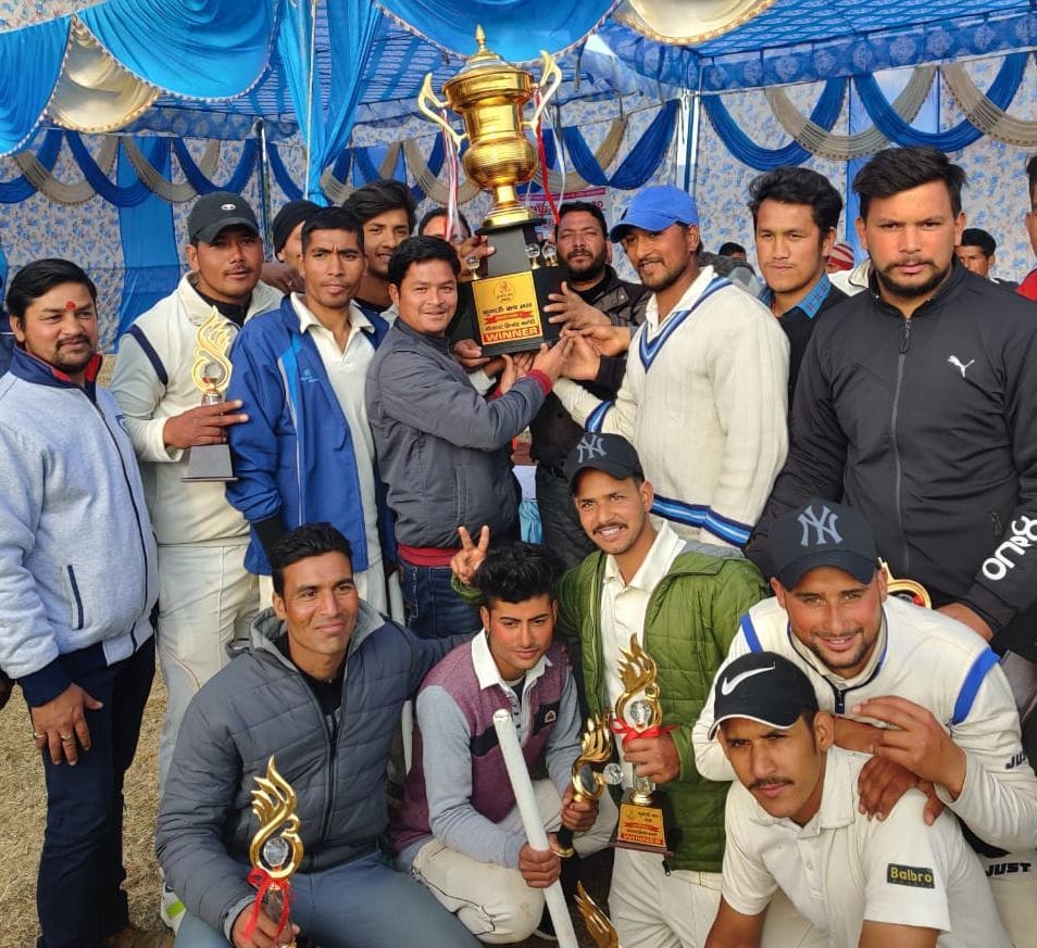 Indian cricketers won the final of Kumaon Cup cricket