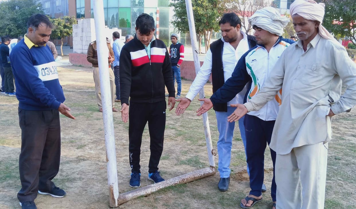 ighth class student dies after goalpost falls in private school ground