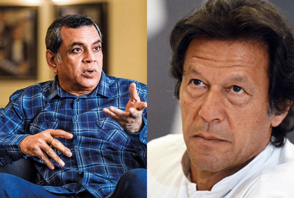 Pak PM Imran khan party members stick poster against hindu paresh rawal solid reply