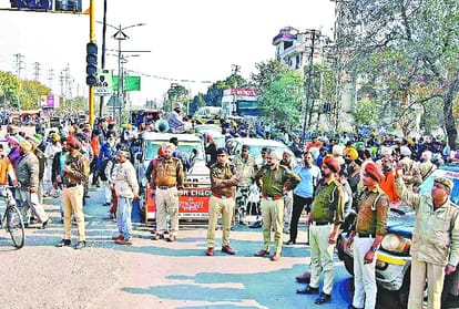 Farmers reached Ludhiana city Carrying with Thousands animals