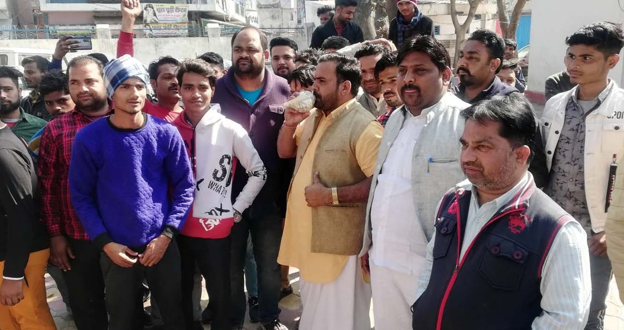 ruckus in police station for arresting inlammatory