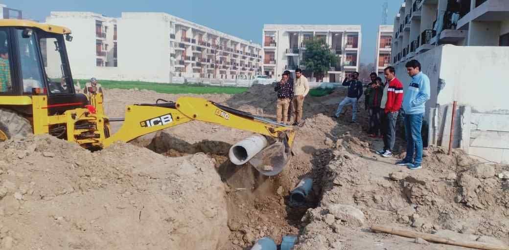 action against illegal colony